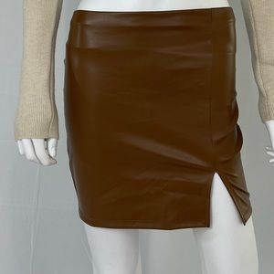 Brown Papaya mini skirt